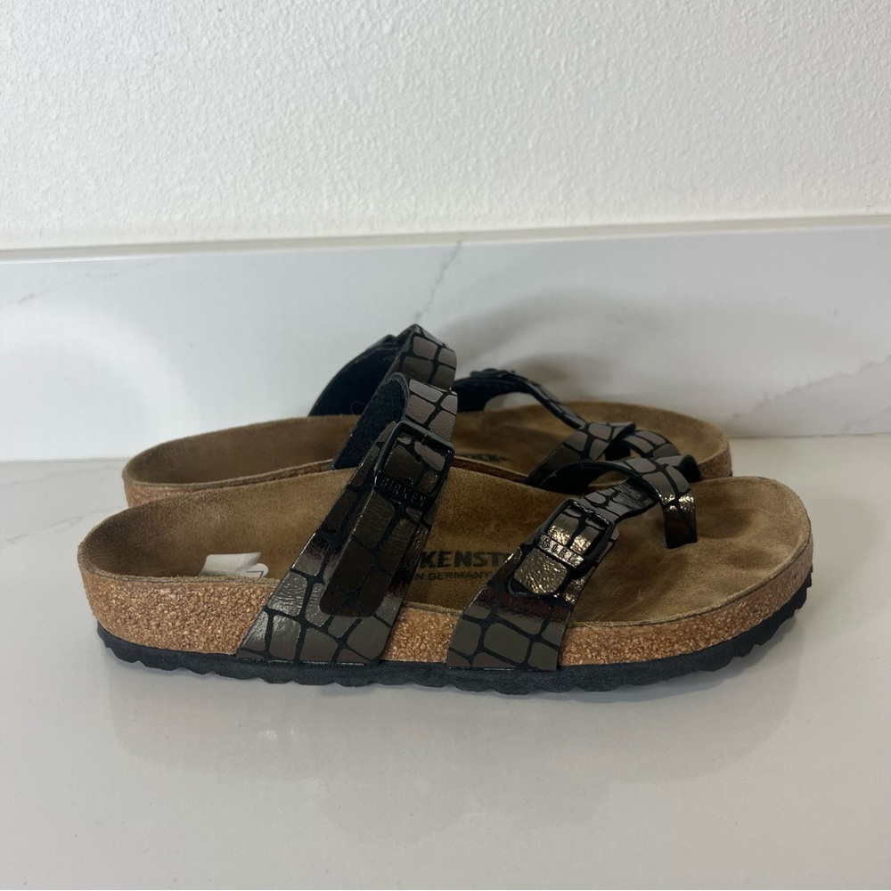 Birkenstock Mayari Croc‑Print Double Strap Sandal Slip-On EU 37 / US 6 - Picture 5 of 12